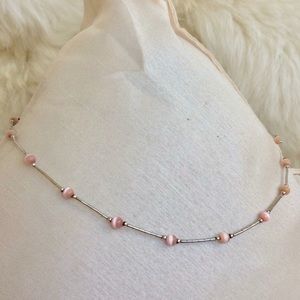 Jordan 925 sterling with cat eyes stones chocker